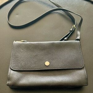 Coach Black Pebbled Leather Crossbody Bag
